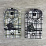logoff cotton oxford checks shirt