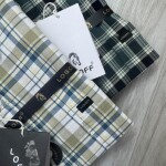 logoff cotton oxford checks shirt