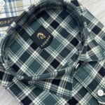 logoff cotton oxford checks shirt