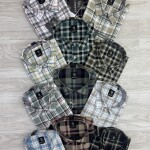 logoff cotton oxford checks shirt