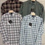 logoff cotton oxford checks shirt