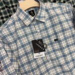 logoff cotton oxford checks shirt