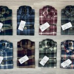 logoff brush cotton checks shirt
