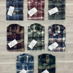 logoff brush cotton checks shirt