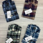 logoff brush cotton checks shirt