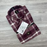 logoff brush cotton checks shirt