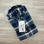 logoff brush cotton checks shirt