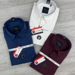 Black letter imported satin shirts