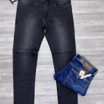 black letter jeans pant