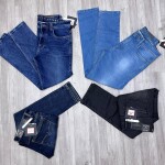 black letter jeans pant