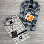 Logoff oxford checks shirt