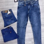 black letter jeans pant
