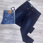 black letter jeans pant