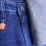 black letter jeans pant