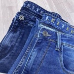 black letter slim fit jeans pant