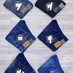 black letter slim fit jeans pant