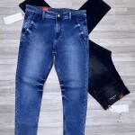 Wood machine Ankle Fit Jeans