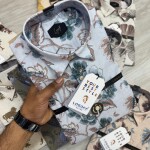 logoff lenin printed shirt