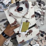 logoff lenin printed shirt