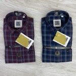 LOGOFF COTTON TWILL CHECKS SHIRT