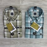 LOGOFF COTTON TWILL CHECKS SHIRT