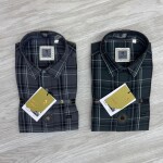LOGOFF COTTON TWILL CHECKS SHIRT