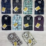 LOGOFF COTTON TWILL CHECKS SHIRT
