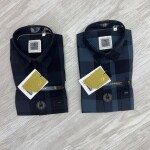 LOGOFF COTTON TWILL CHECKS SHIRT