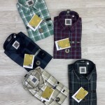 LOGOFF COTTON TWILL CHECKS SHIRT