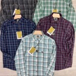 LOGOFF COTTON TWILL CHECKS SHIRT