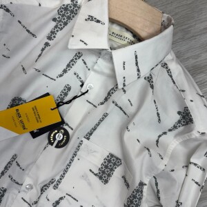 Black Letter Printed Shirt