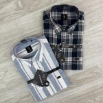 Logoff linen Checks  Shirt