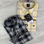 Logoff linen Checks  Shirt