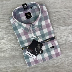Logoff linen Checks  Shirt