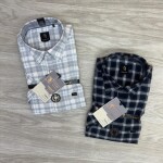 logoff half sleeve cotton oxford checks shirt