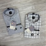 logoff half sleeve cotton oxford checks shirt