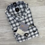 logoff half sleeve cotton oxford checks shirt