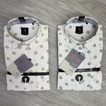 logoff linen  printed shirt