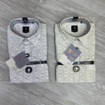 logoff linen  printed shirt