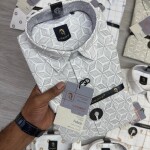 logoff linen  printed shirt