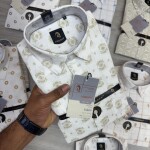 logoff linen  printed shirt