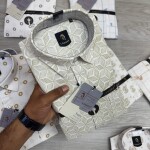 logoff linen  printed shirt