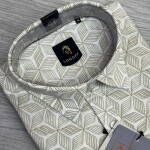 logoff linen  printed shirt
