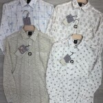 logoff linen  printed shirt