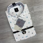 logoff linen printed shirt