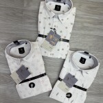 logoff linen printed shirt