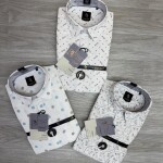 logoff linen printed shirt
