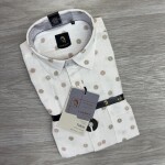logoff linen printed shirt