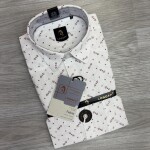 logoff linen printed shirt