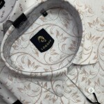 logoff linen printed shirt